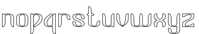 Rabbit and Carrot-Hollow Font LOWERCASE