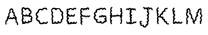 Rabble Regular Font UPPERCASE