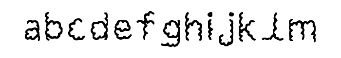 Rabble Regular Font LOWERCASE