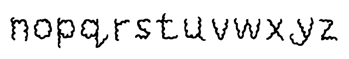 Rabble Regular Font LOWERCASE