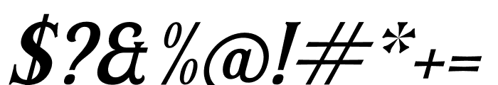 Rabilone Italic Font OTHER CHARS