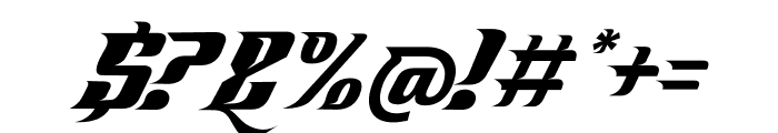 Racesky Italic Font OTHER CHARS