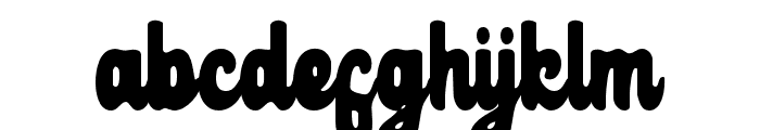 RachertBlur-Regular Font LOWERCASE