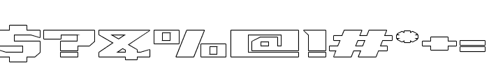 Racing Sunday Outline Regular Font OTHER CHARS