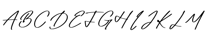 Radditya Signature Font UPPERCASE