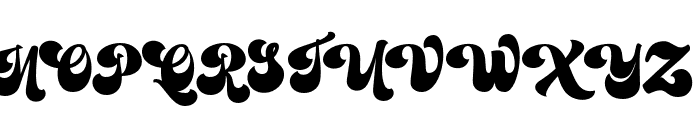 RadhenRetro-Regular Font UPPERCASE
