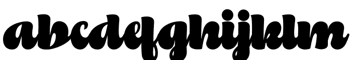 RadhenRetro-Regular Font LOWERCASE