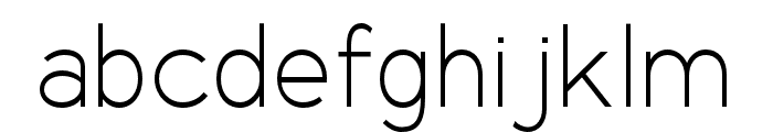 Radian Extra Light Font LOWERCASE