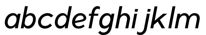 Radian Italic Font LOWERCASE