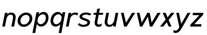 Radian Italic Font LOWERCASE