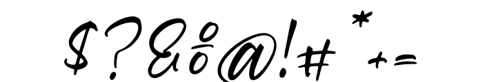 Radiant August Italic Font OTHER CHARS