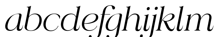Radiant Charisma Italic Font LOWERCASE