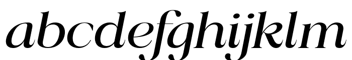 Radiant Charisma Medium Italic Font LOWERCASE