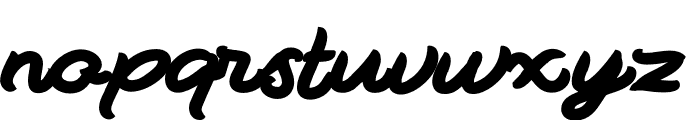 Radiant Retro Regular Font LOWERCASE