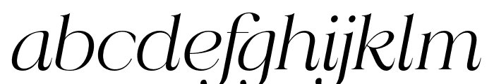RadiantCharisma-Italic Font LOWERCASE