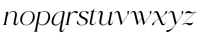 RadiantCharisma-Italic Font LOWERCASE