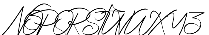 Radiantly Signature Font UPPERCASE
