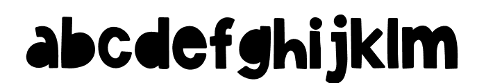 Radical Font - Filled Regular Font LOWERCASE