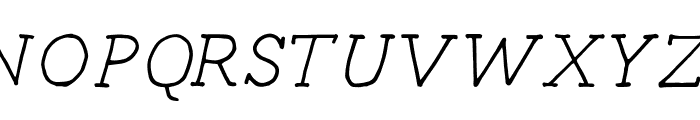 Radka Italic Font UPPERCASE