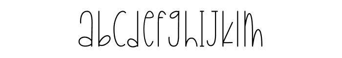 Raemoon Font LOWERCASE