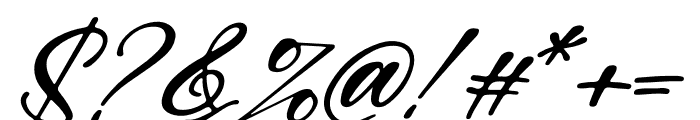 Rafaela Belaria Italic Font OTHER CHARS
