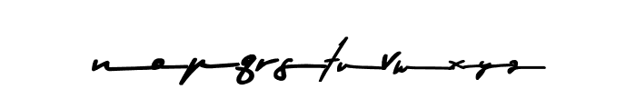 Raffa Signature Font LOWERCASE