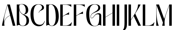 Rafgins Regular Font UPPERCASE