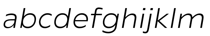 Rafine-ExtralightItalic Font LOWERCASE