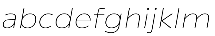 Rafine-ThinItalic Font LOWERCASE