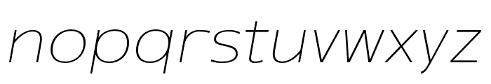 Rafine-ThinItalic Font LOWERCASE
