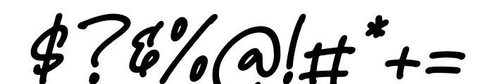 Rafley Notes Italic Font OTHER CHARS
