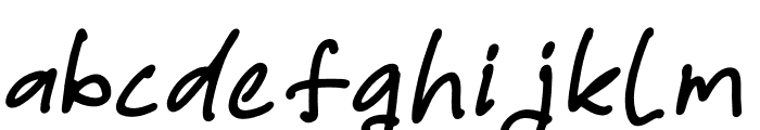 Rafley Notes Italic Font LOWERCASE