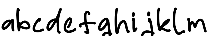 Rafley Notes Font LOWERCASE