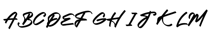 Rafots Signature Font UPPERCASE