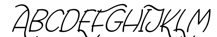 Rafoxy Italic Regular Font UPPERCASE