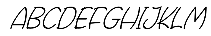 Rafoxy Italic Regular Font LOWERCASE