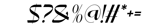 Raftel-Italic Font OTHER CHARS