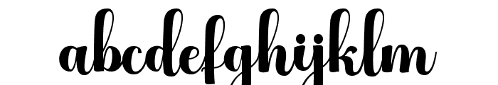 Rafting Script Regular Font LOWERCASE