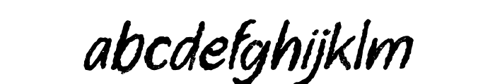 Raftlife Legacy Italic Font LOWERCASE