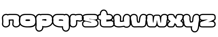 Raga Koner Outline Font LOWERCASE