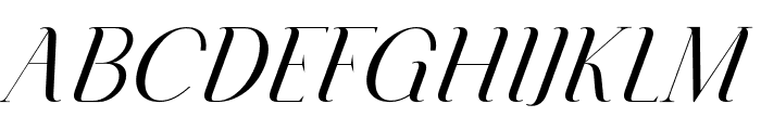 Ragara Italic Font UPPERCASE
