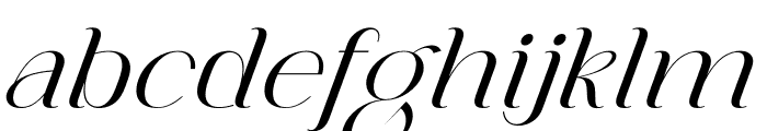 Ragara Italic Font LOWERCASE