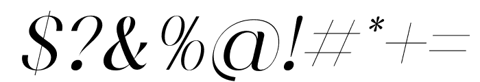 Ragasta Italic Font OTHER CHARS