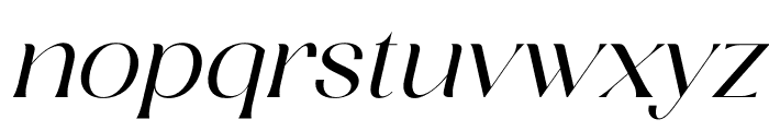 Ragasta Italic Font LOWERCASE