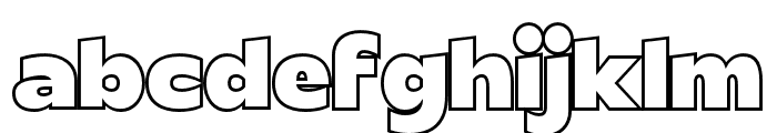 Ragata-Outline Font LOWERCASE