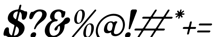 Ragenik Italic Font OTHER CHARS