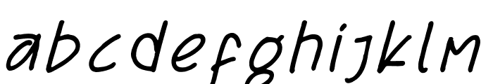 Rageon Italic Font LOWERCASE
