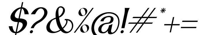 Ragfille Italic Font OTHER CHARS