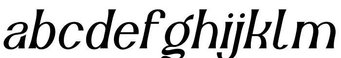 Ragfille Italic Font LOWERCASE