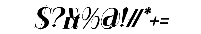 Ragiel Bold Italic Font OTHER CHARS